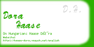 dora haase business card